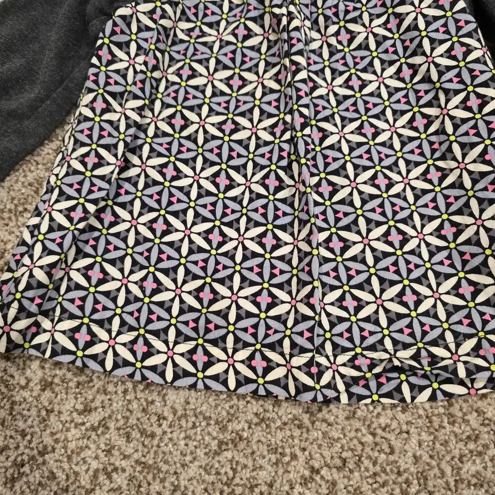Toddler Girl's Baby Gap Gray Pattern Cotton Long Sleeve Top | Size 4T